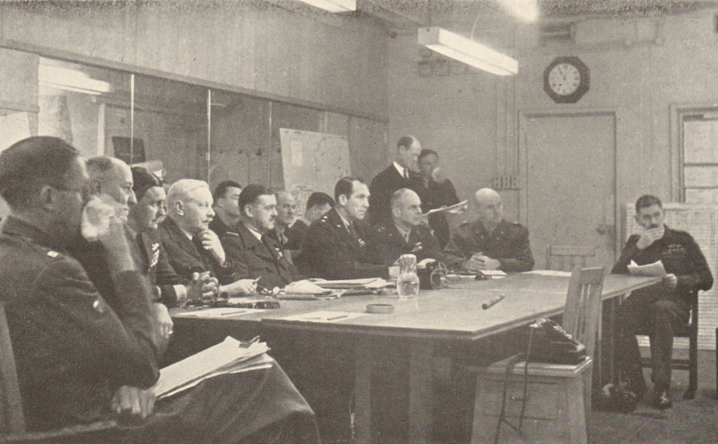 Allied Expeditionary Air Force daily conference August 1944. WW2. D-Day 1954
